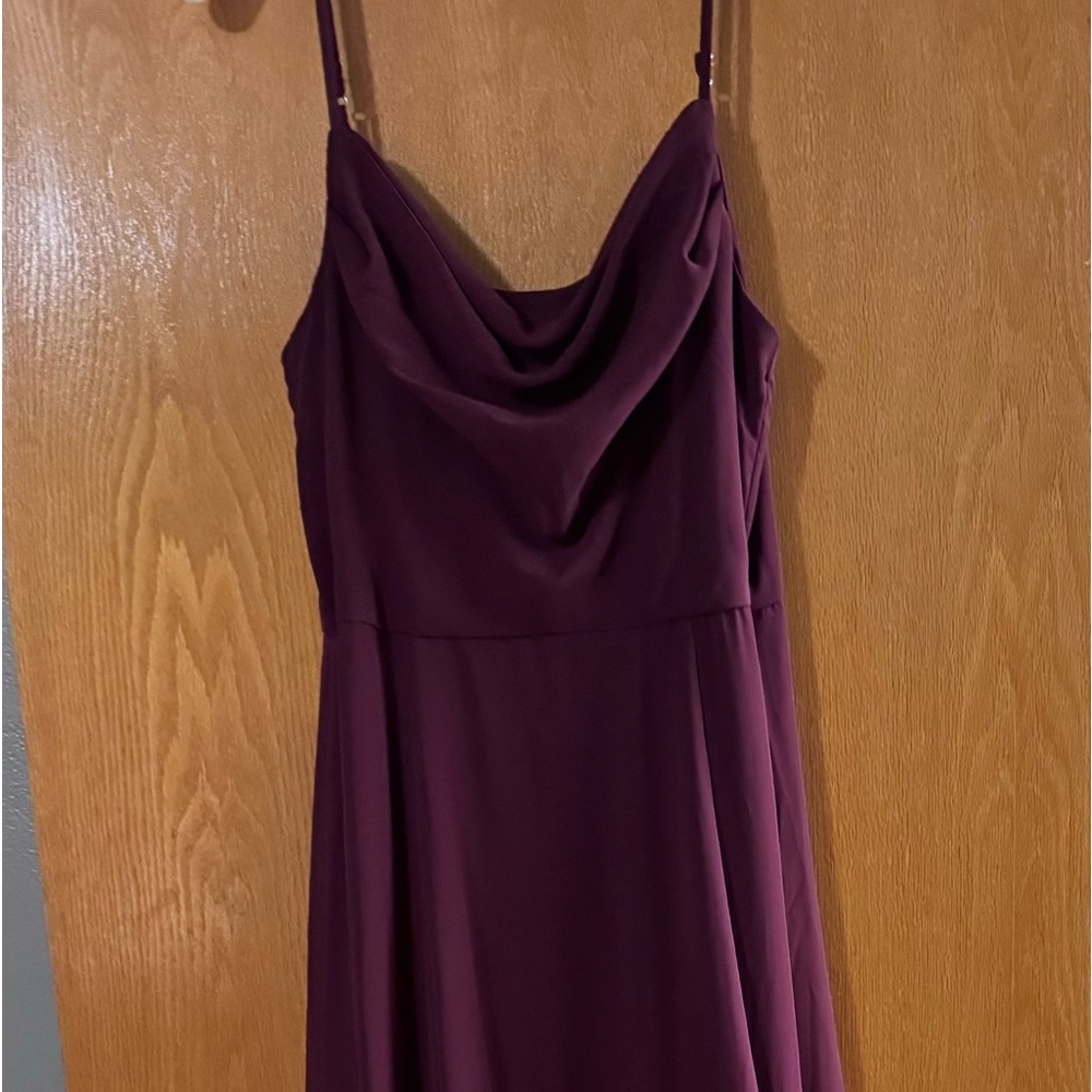 David’s bridal wine long dress